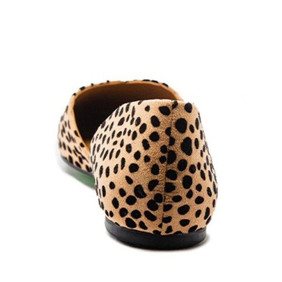 LAST ONE - Leopard Print Pointy Toe Slip On Mule Shoes SIZE 5.5 - Picture 7 of 7